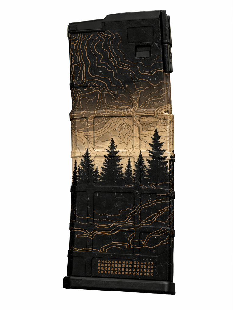 Custom AR-15/AK47 Magazine - Tan Forest