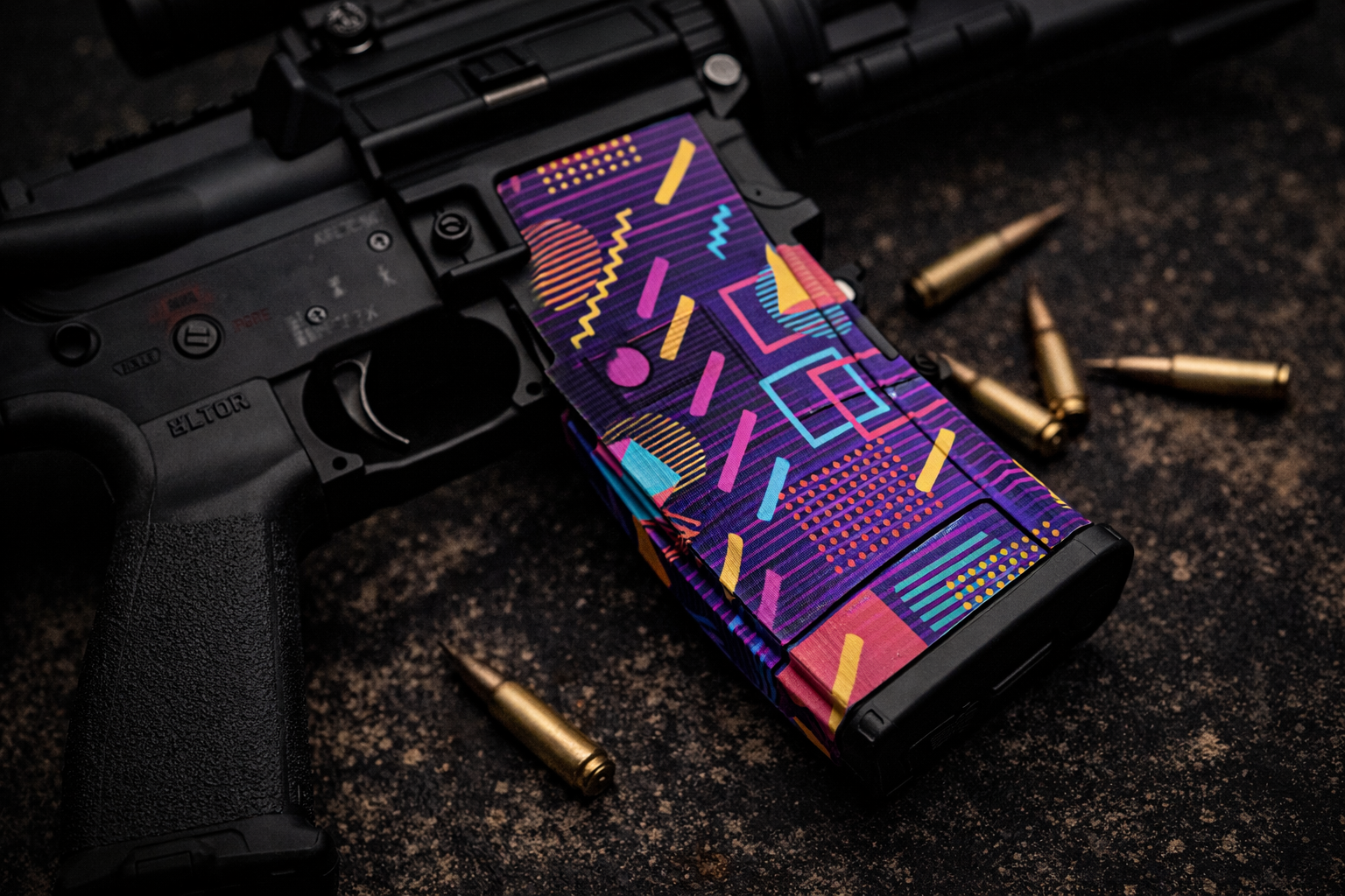 Custom AR-15/AK47 Magazine - Retro 2